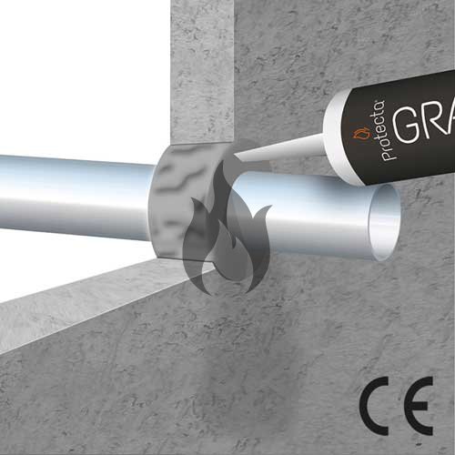Protipožiarny speňujúci tmel Protecta FR Graphite