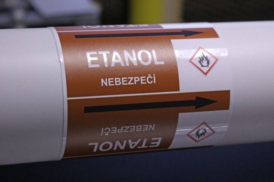 Páska na značenie potrubia Signus M25 - ETANOL