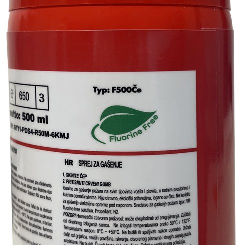 Hasiaci sprej s bezfluorovým hasiacim prostriedkom 500 ml