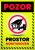 Tabulka "Pozor, prostor monitorován"