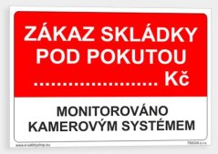 Zákaz skládky pod pokutou