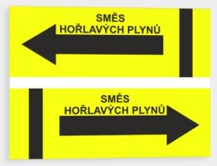 Značení potrubí - Hořlavé plyny
