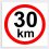 Speed ​​limit 30 km/h