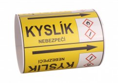Páska na značení potrubí Signus M25 - KYSLÍK