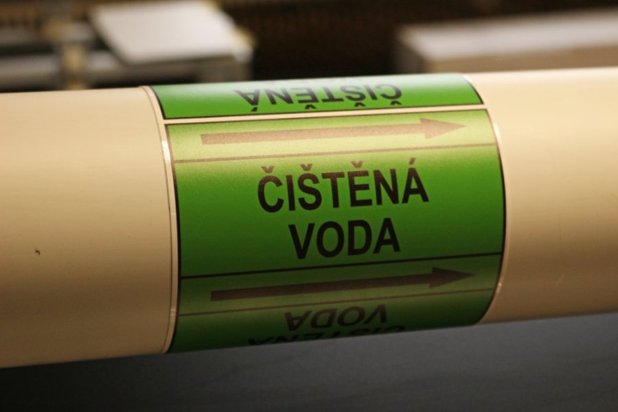 Páska na značení potrubí Signus M25 - ČIŠTĚNÁ VODA