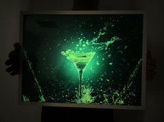 Obrázek svítící ve tmě - Motiv Cocktail splash