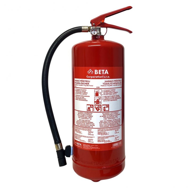 Beta P6 BETA-H hasiaci prístroj (55A) - prášok - 6 kg, S REVÍZIOU