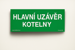 Hlavní uzávěr kotelny