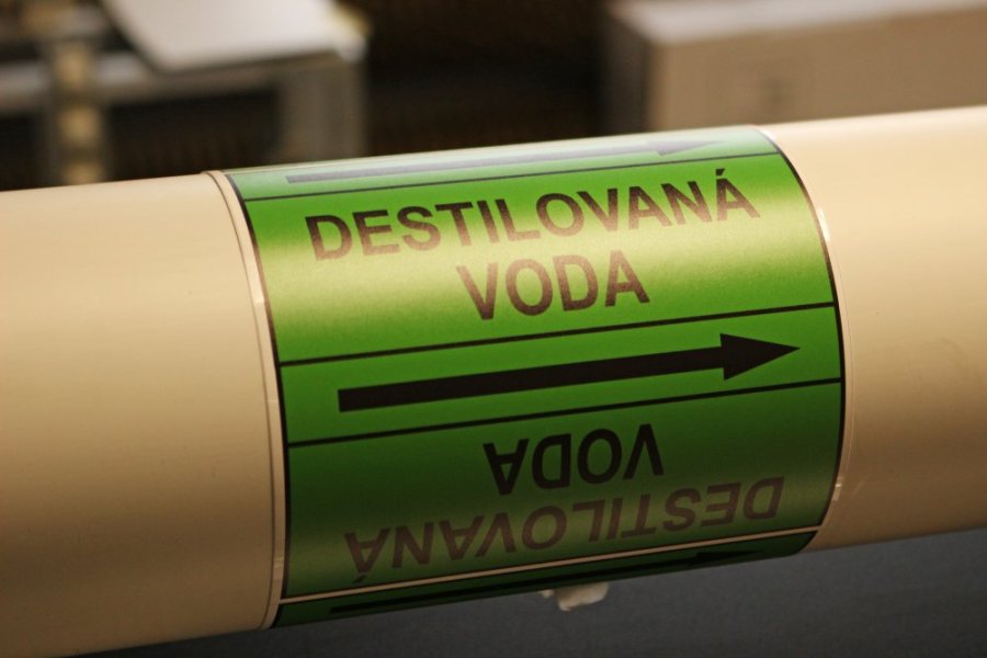 Páska na značenie potrubia Signus M25 - DESTILOVANÁ VODA