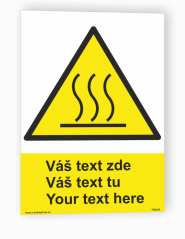 Table with your own text "Warning 8"
