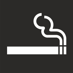 Šablona Cigareta vodorovné značení Šablona Cigareta vodorovné značení