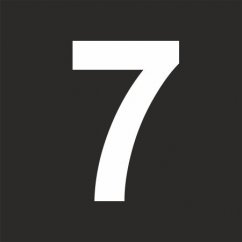 Šablona číslice "7"