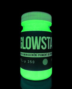 Photoluminescent pigment GREEN YELLOW, GlowStar FTL-P 350, into the resin
