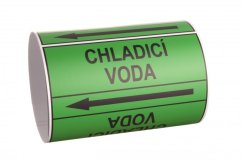 Páska na značení potrubí Signus M25 - CHLADÍCÍ VODA