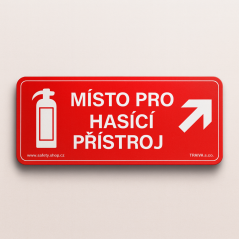 Místo pro hasicí přístroj