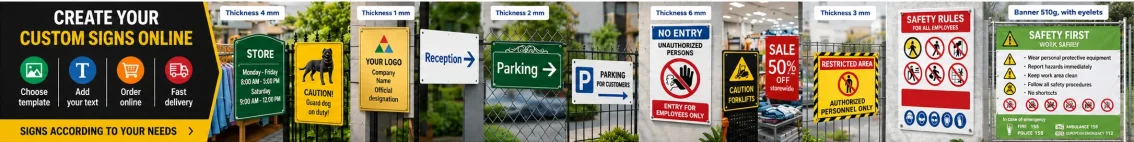 Custom signs configurator Custom signs configurator