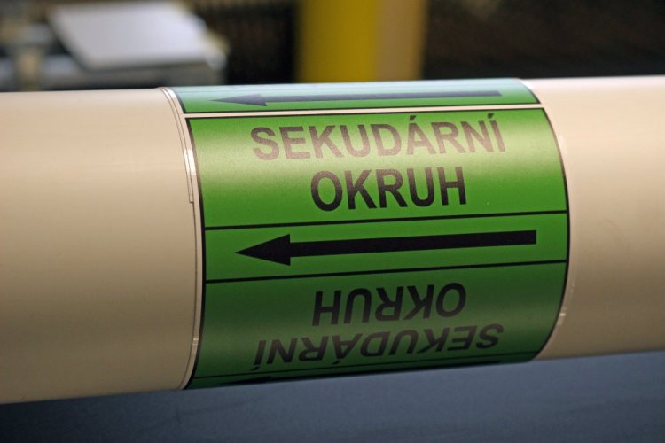 Páska na značení potrubí Signus M25 - SEKUNDÁRNÍ OKRUH