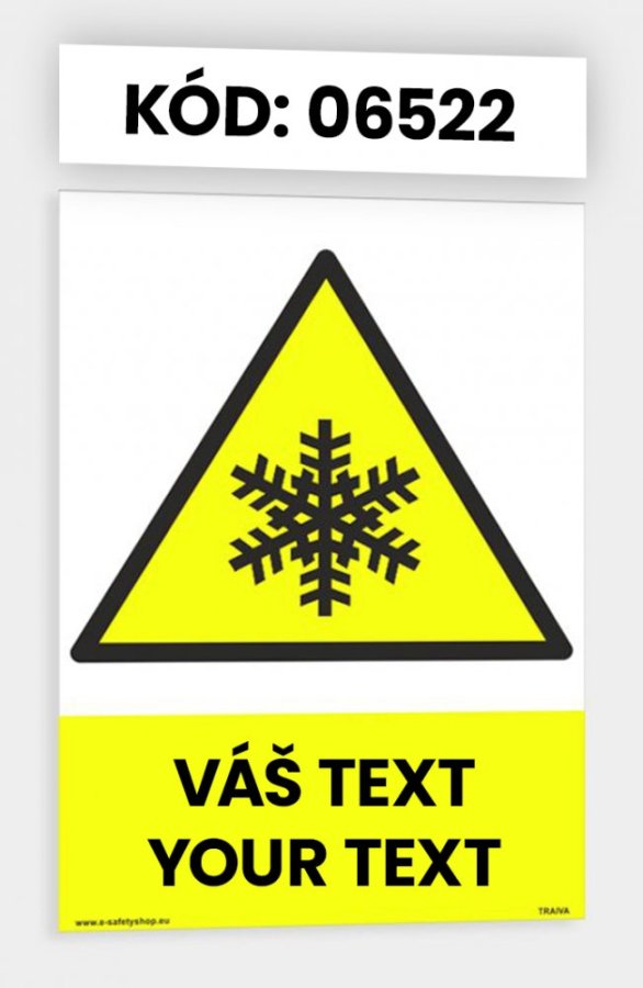 Výstražné tabulky s vlastním piktogramem i textem