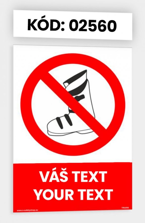 Zákazové tabuľky s vlastným piktogramom aj textom
