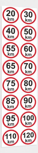 Omezení rychlosti – 30 km/hod retroreflexní