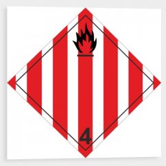 Fire hazard (flammable solids) No 4.1
