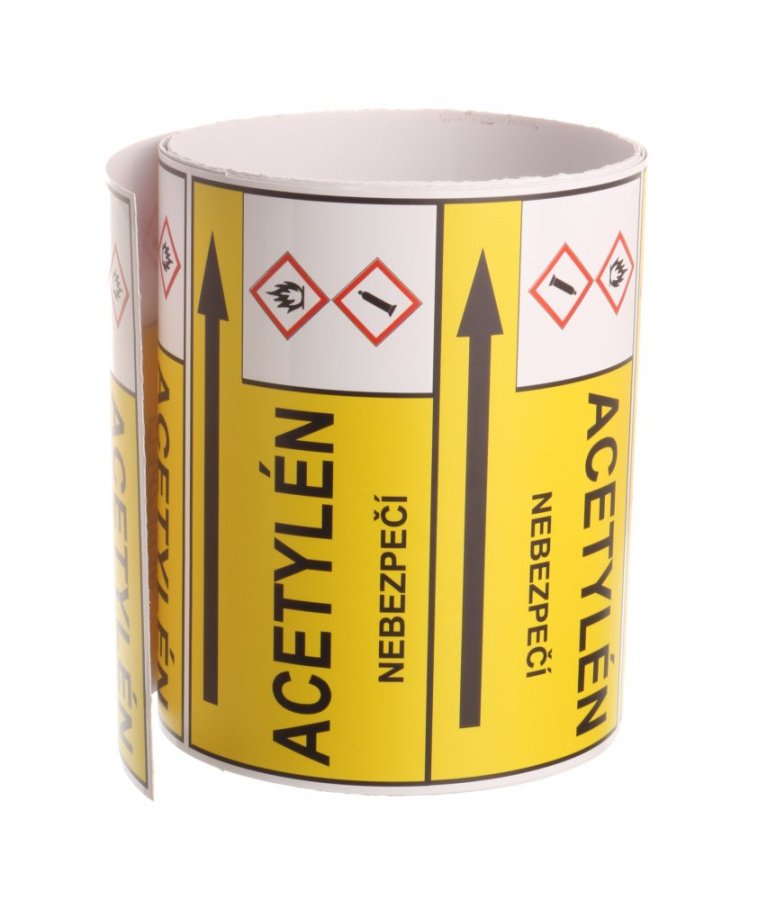 Páska na značenie potrubia Signus M25 - ACETYLÉN
