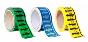 Pásky pro doplňkové značení potrubí do průměru 100 mm