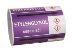 Páska na značení potrubí Signus M25 - ETYLENGLYKOL
