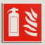 Fire extinguisher sign