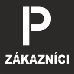 Šablona Parkoviště pro zákazníky vodorovné značení Šablona Parkoviště pro zákazníky vodorovné značení