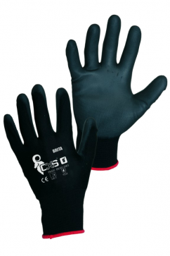 Coated gloves BRITA BLACK