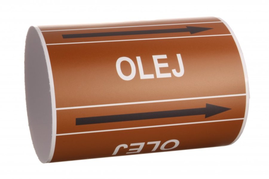 Páska na značení potrubí Signus M25 - OLEJ