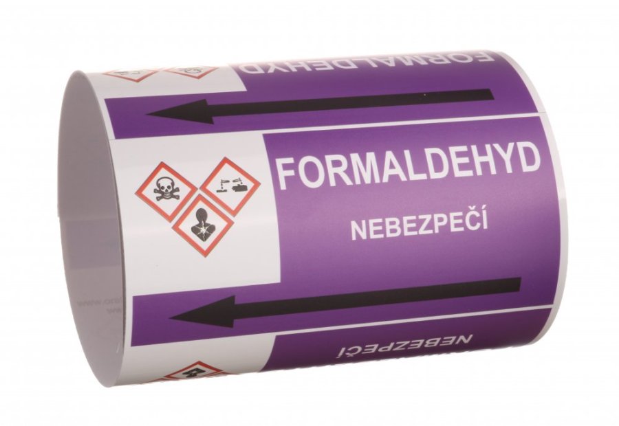 Páska na značení potrubí Signus M25 - FORMALDEHYD