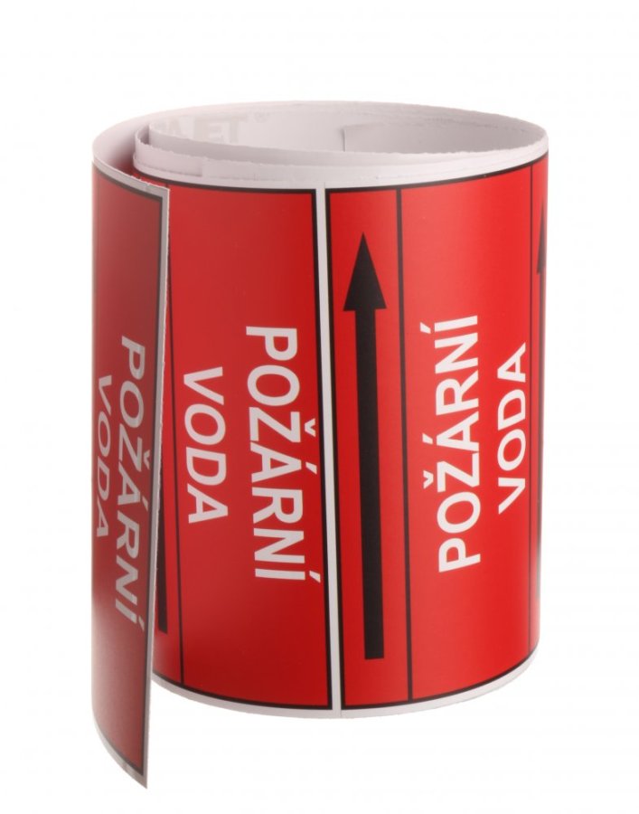 Páska na značení potrubí Signus M25 - POŽÁRNÍ VODA