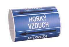 Páska na značení potrubí Signus M25 - HORKÝ VZDUCH