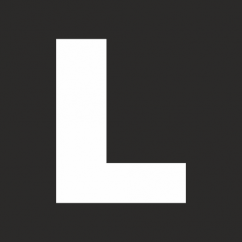 Letter "L" horizontal signage template
