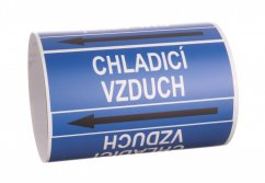 Páska na značení potrubí Signus M25 - CHLADÍCÍ VZDUCH