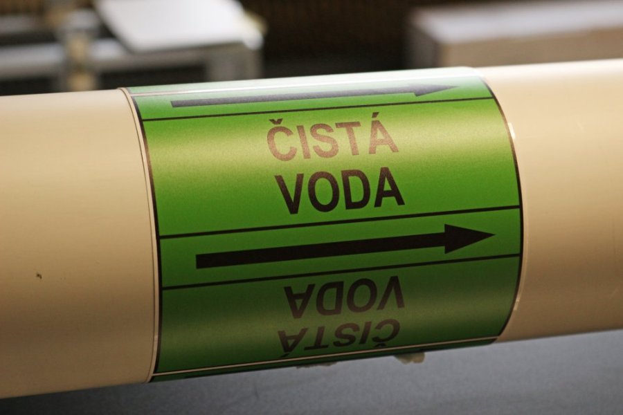 Páska na značení potrubí Signus M25 - ČISTÁ VODA