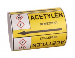 Páska na značení potrubí Signus M25 - ACETYLÉN