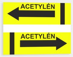 Značení potrubí - Acetylén