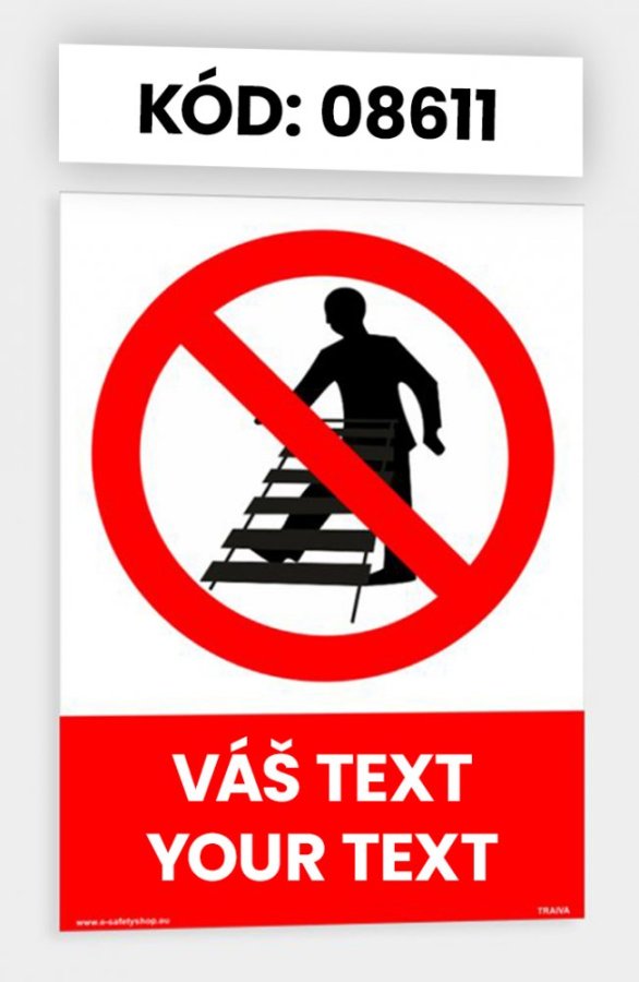 Zákazové tabulky s vlastním piktogramem i textem