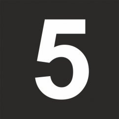 Šablona číslice "5"