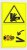 Warning - Risk of compression of the upper limbs by lateral force. Do not reach into this space-cutting part