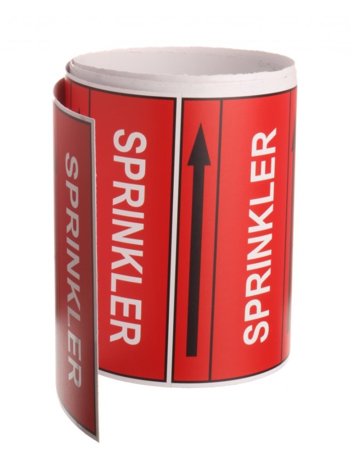 Páska na značení potrubí Signus M25 - SPRINKLER