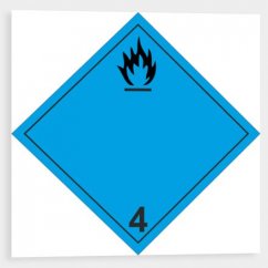 Risk of emitting flammable gas in contact with water 4.3 A