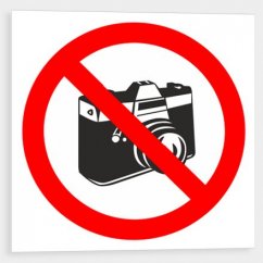 No photography - symbol