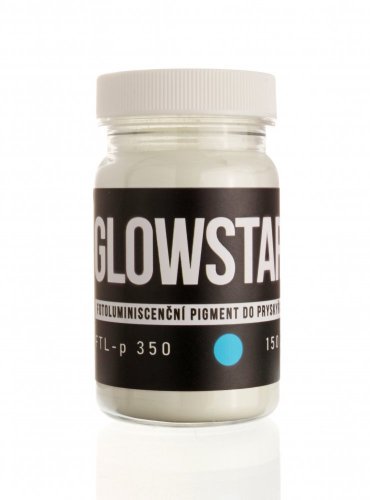 Fotoluminiscenčný pigment MODRÝ GlowStar FTL-P 350, do živice