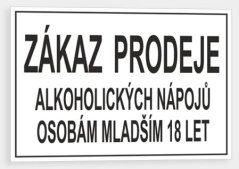 Zákaz prodeje alkoholických nápojů osobám mladším 18 let