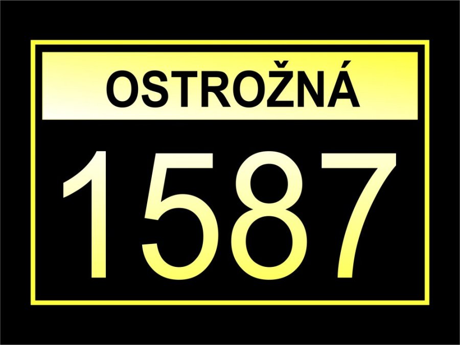 Domovní číslo elegantní