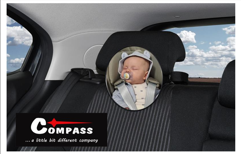 Car mirror for babysitting Compass ZTL17, size 17cm
